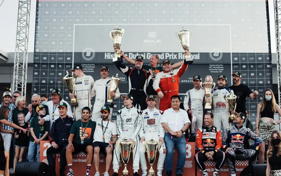Victories in the first Historic Dubai Grand Prix Revival powered by Gulf Historic went to Oliver Webb in F1 and Devis-O’Connell in Group C / GTP